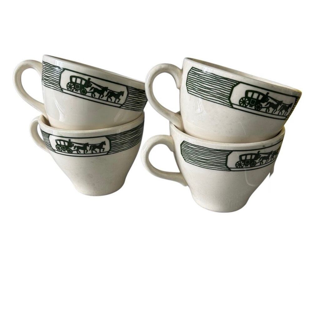 4 Vintage Scio Olde Orleans Tea Cups